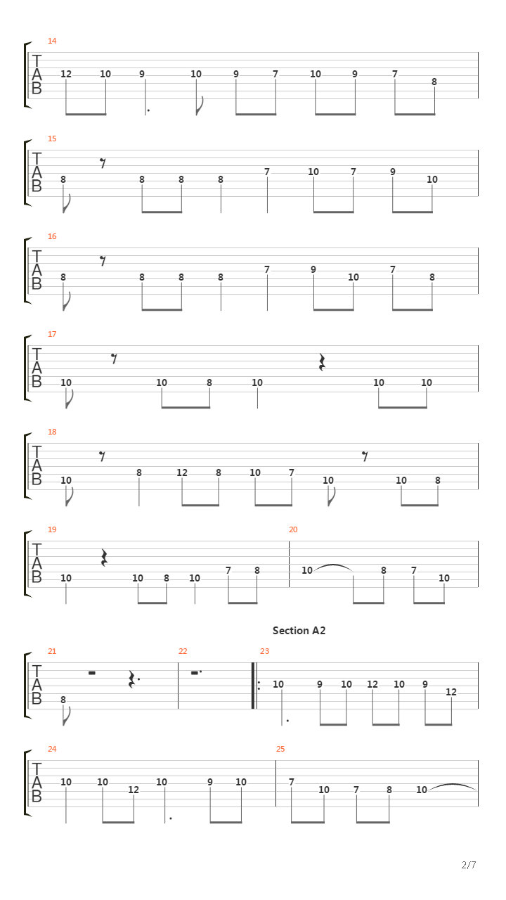 Bolero吉他谱