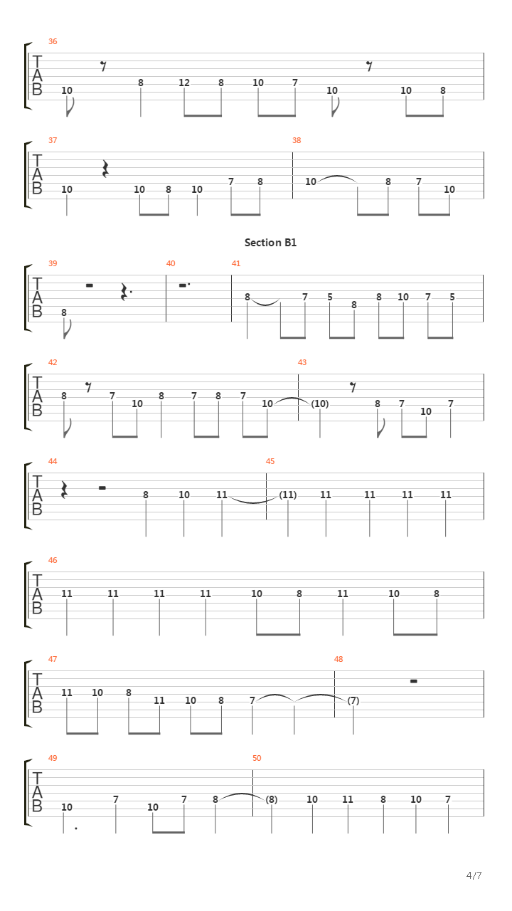 Bolero吉他谱