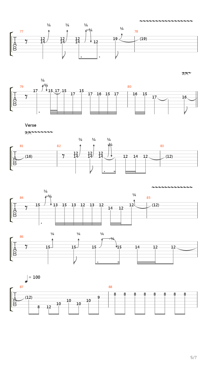 Revolt吉他谱