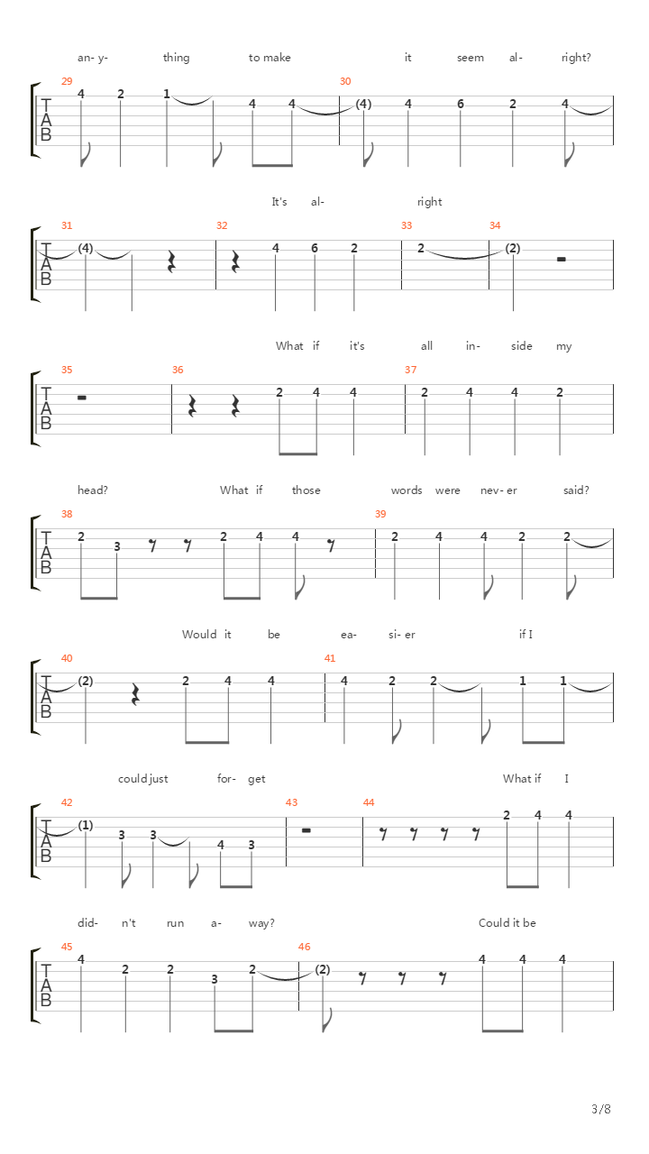 Blind吉他谱