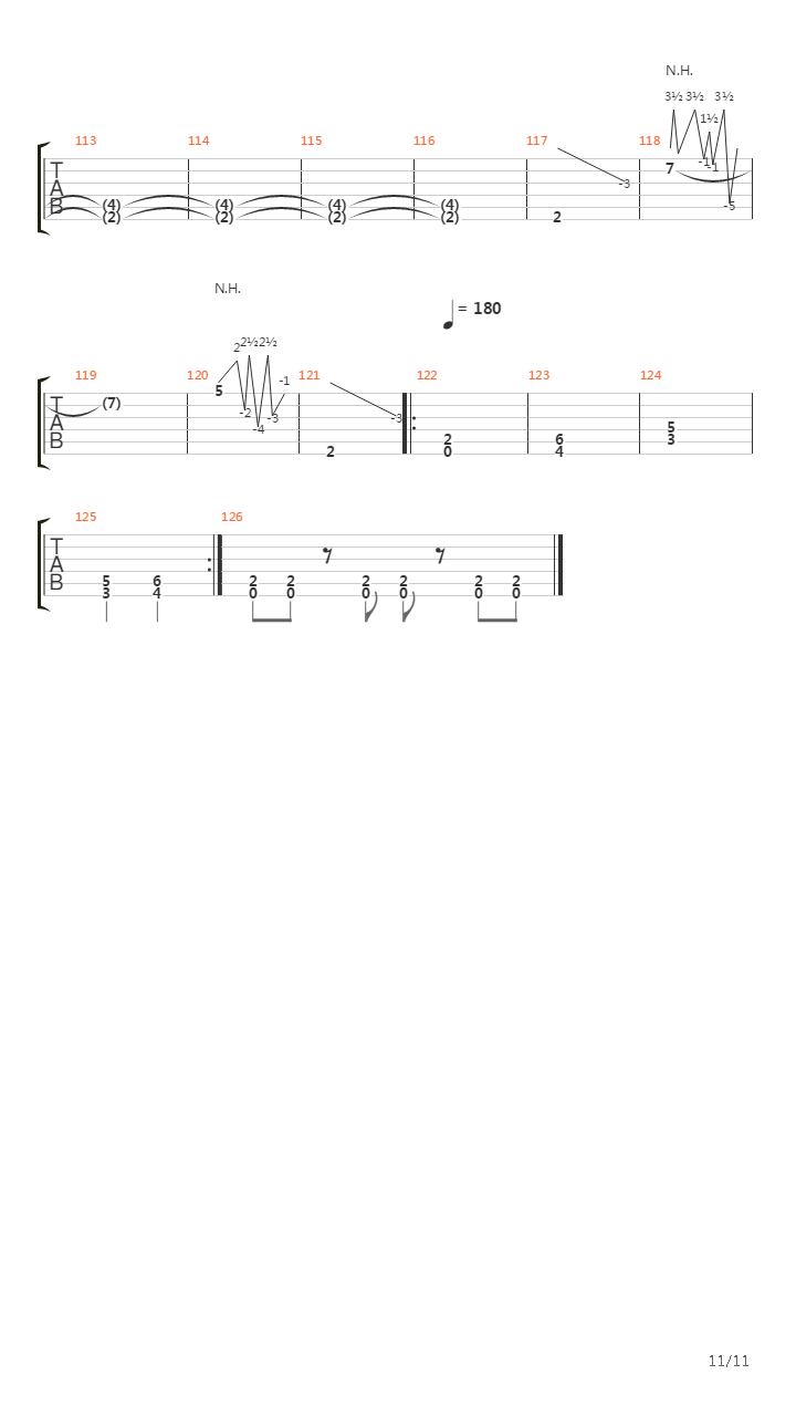 Empire Of The Damned吉他谱