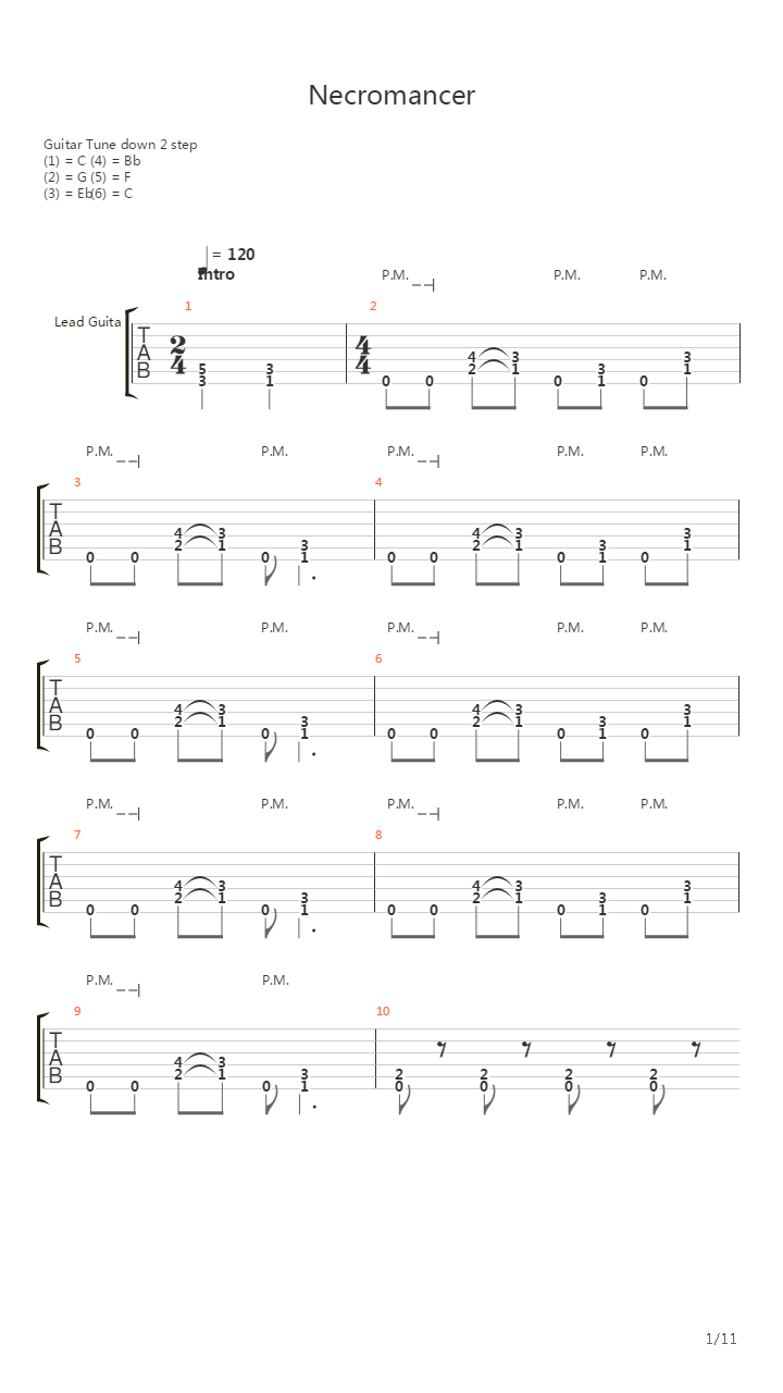 Necromancer吉他谱