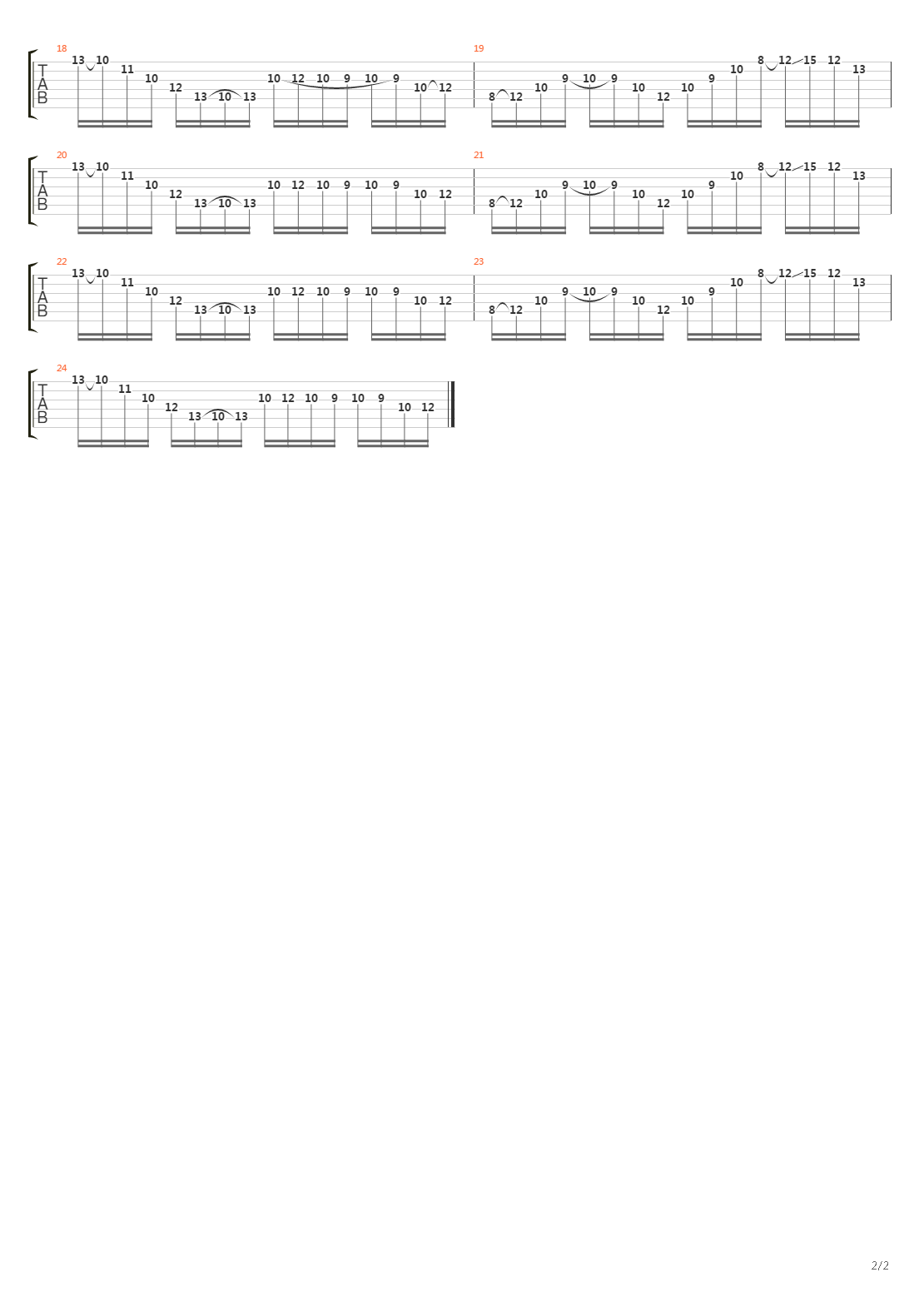 Harm吉他谱