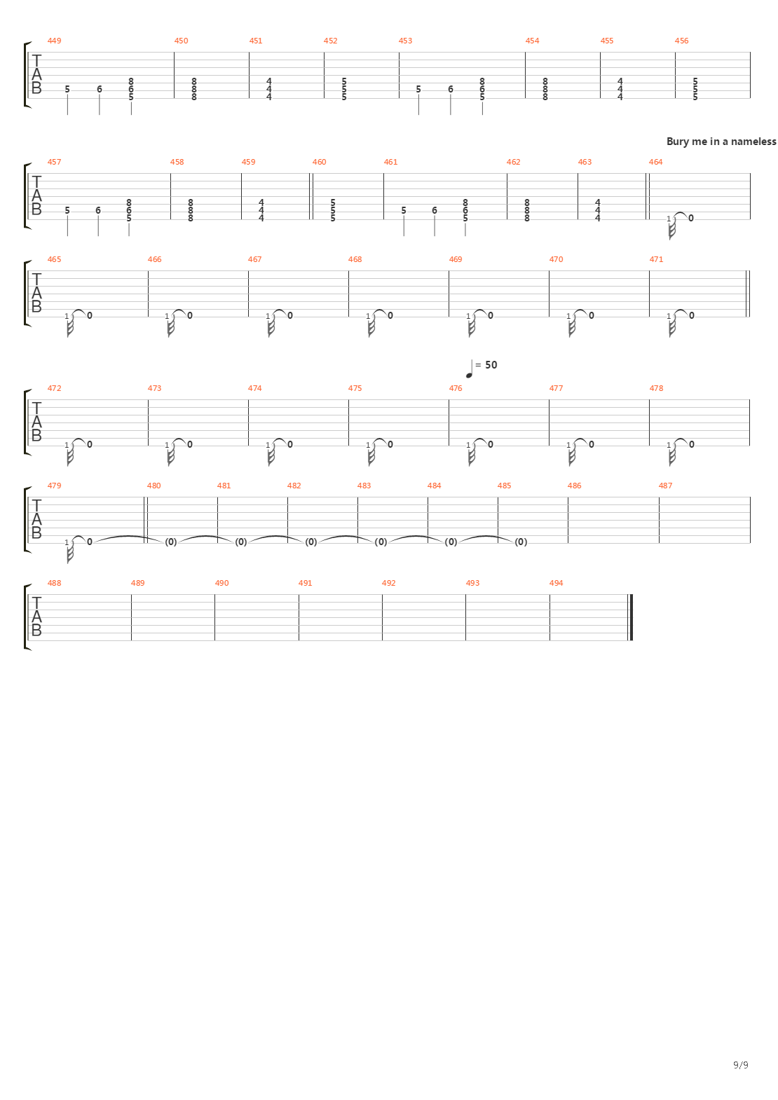 Observer吉他谱