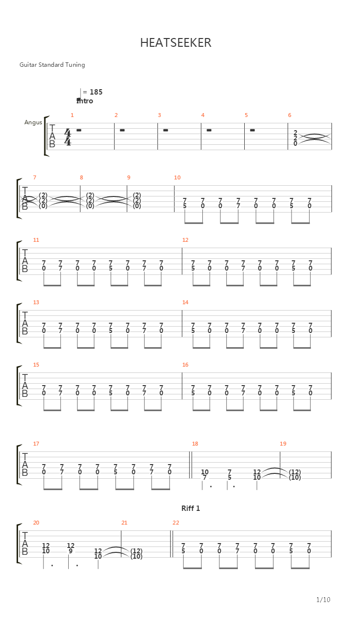 Heatseeker吉他谱