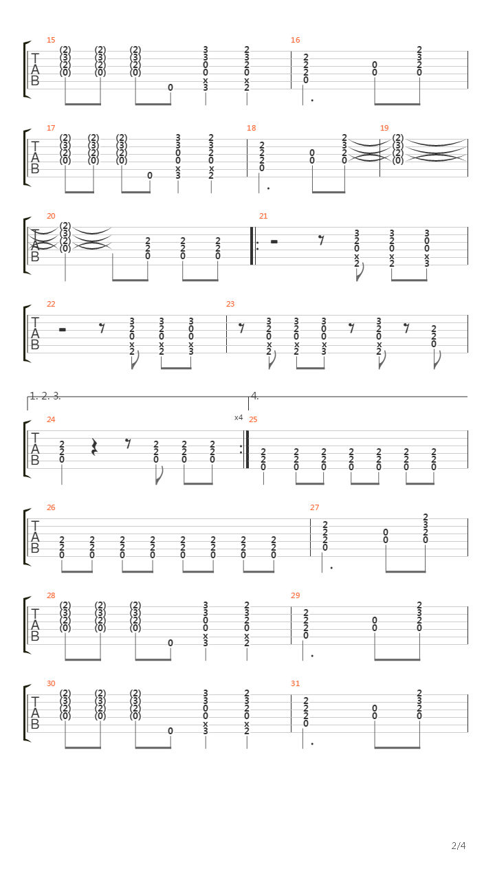 Highway To Hell吉他谱