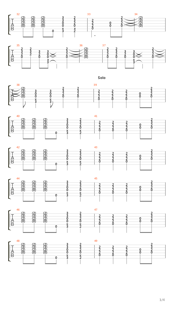 Highway To Hell吉他谱