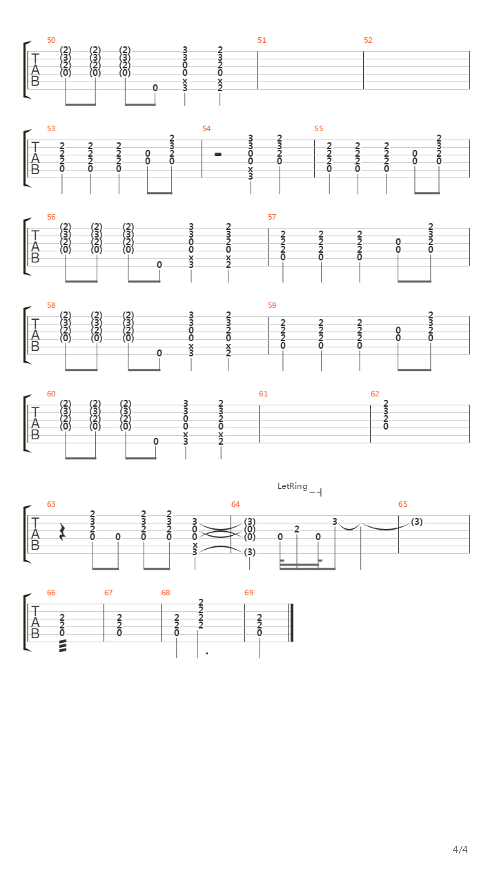 Highway To Hell吉他谱