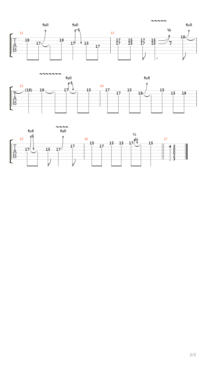 You Shook Me All Night Long (Solo Played by Boma Musician)吉他谱