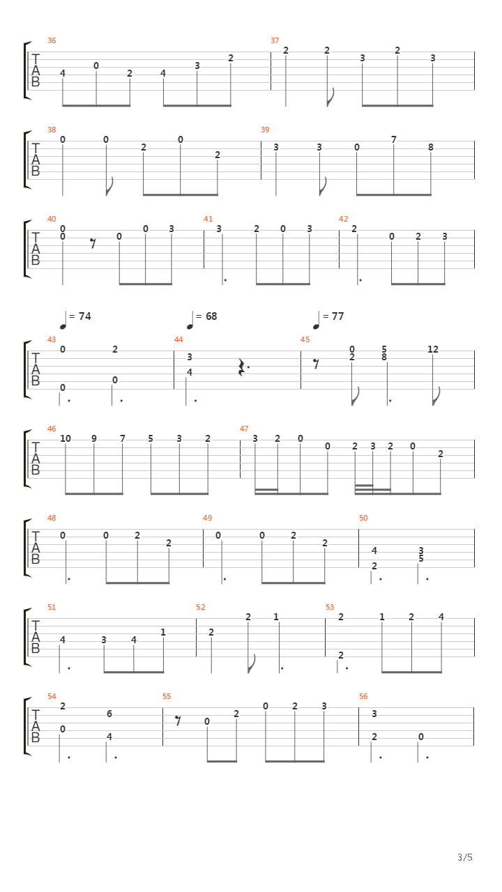 Barcarole吉他谱