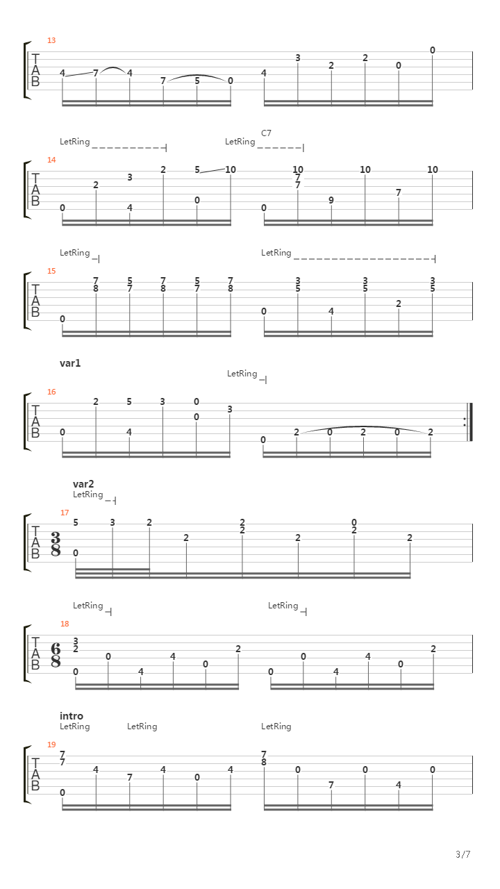 Danza paraguaya吉他谱