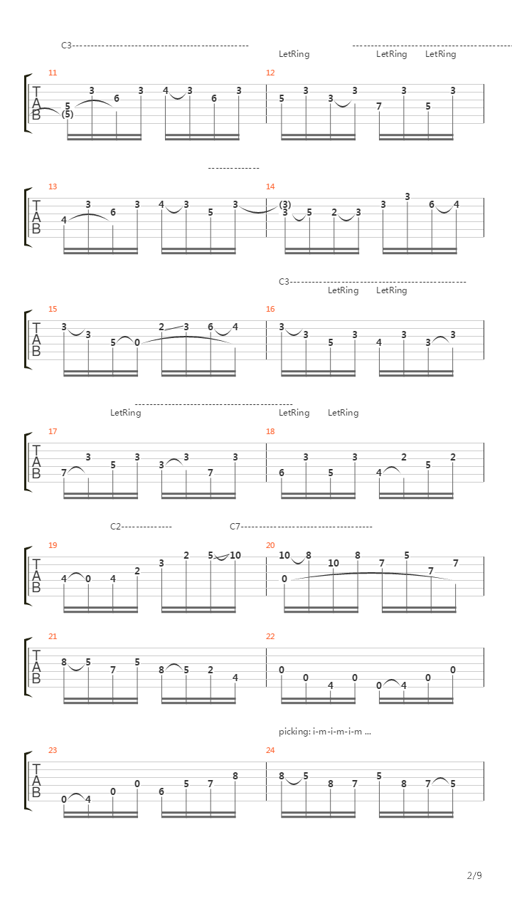 Prelude Op 5, No 1吉他谱