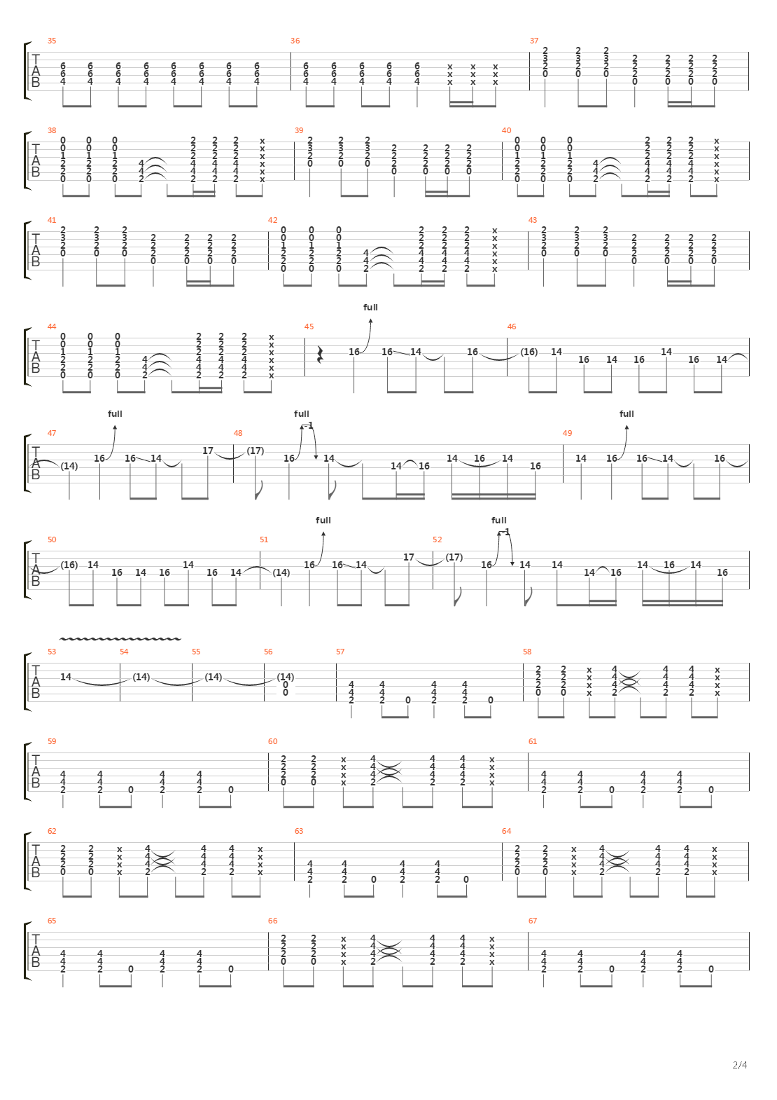 supersonic吉他谱 solo图片