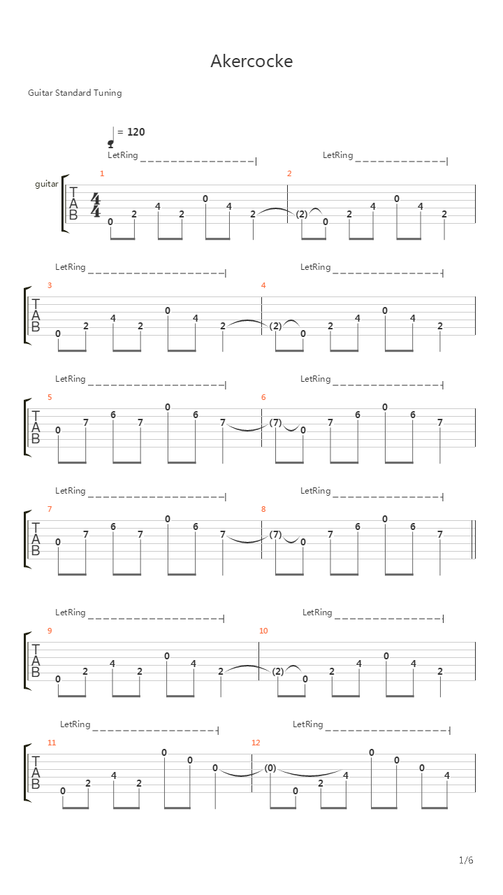 Epode吉他谱