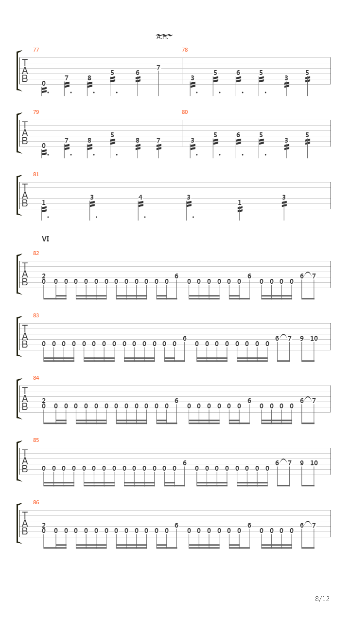 Verdelet吉他谱