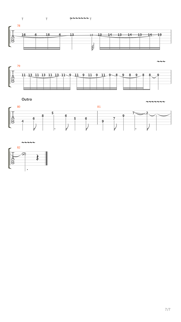 Reflections吉他谱