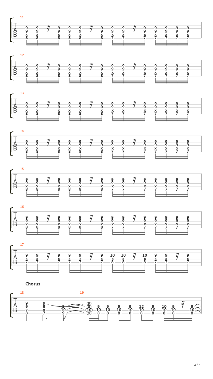 Counterparts And Number Them吉他谱