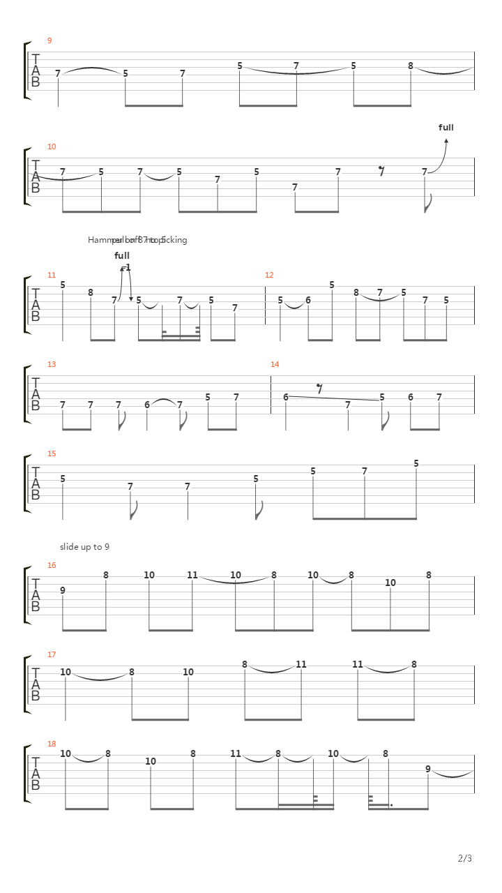 Going Home (intro solo)吉他谱