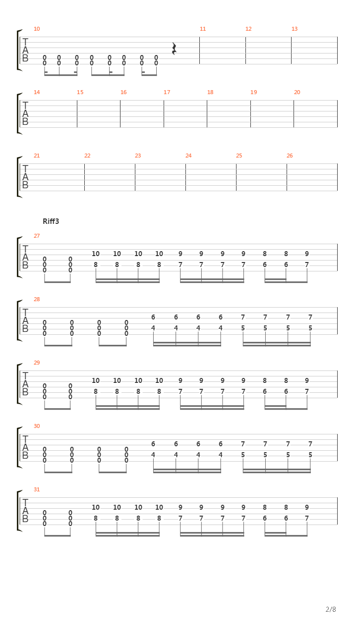 2 жизни吉他谱