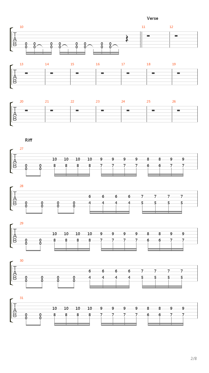 2 жизни吉他谱