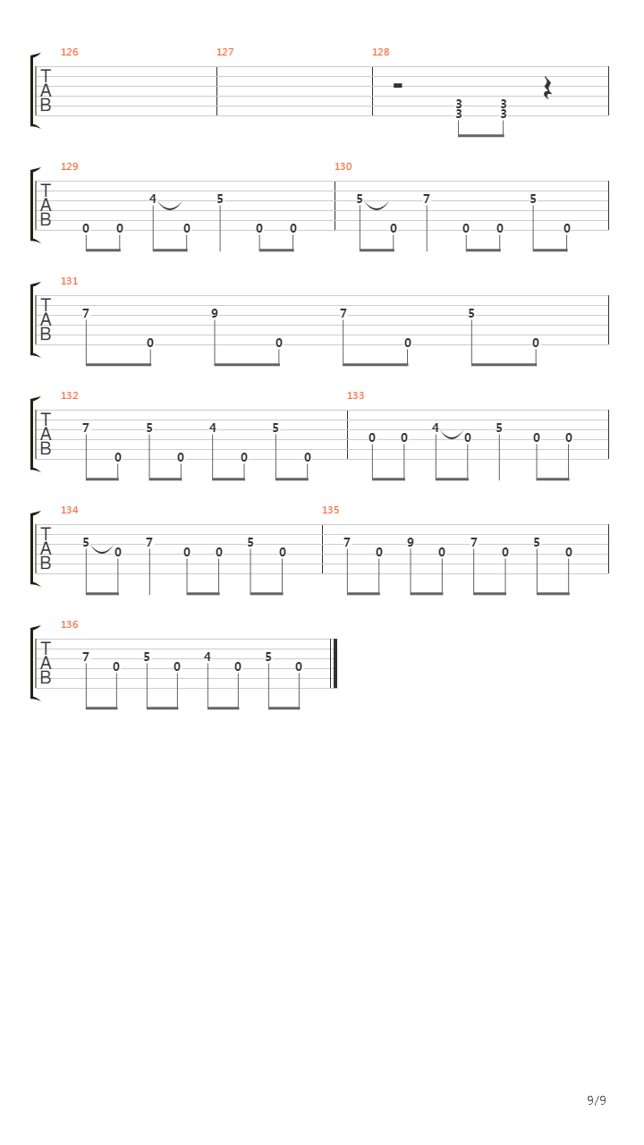 Черно-белые дни吉他谱