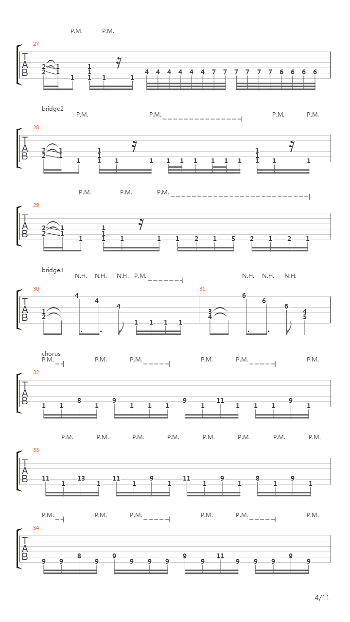 Черно-белые дни吉他谱