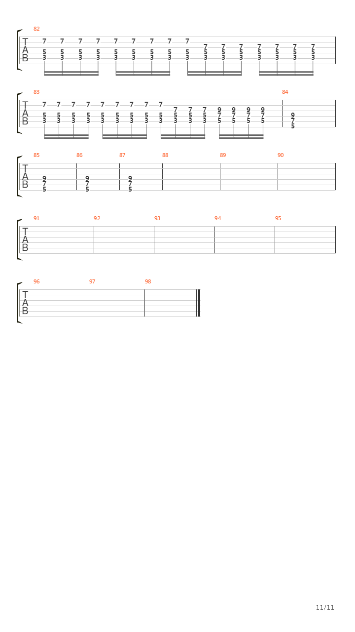 Черно-белые дни (самая правильная версия)吉他谱