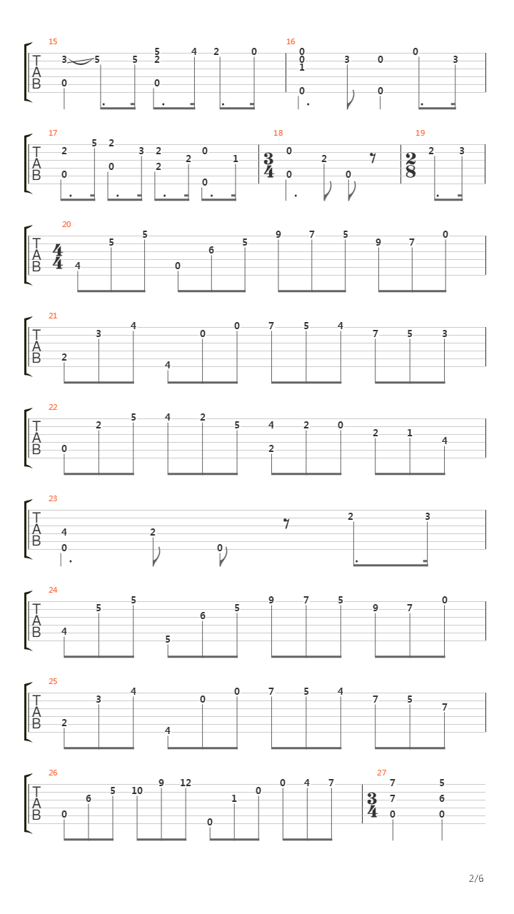 Andantino Variato吉他谱