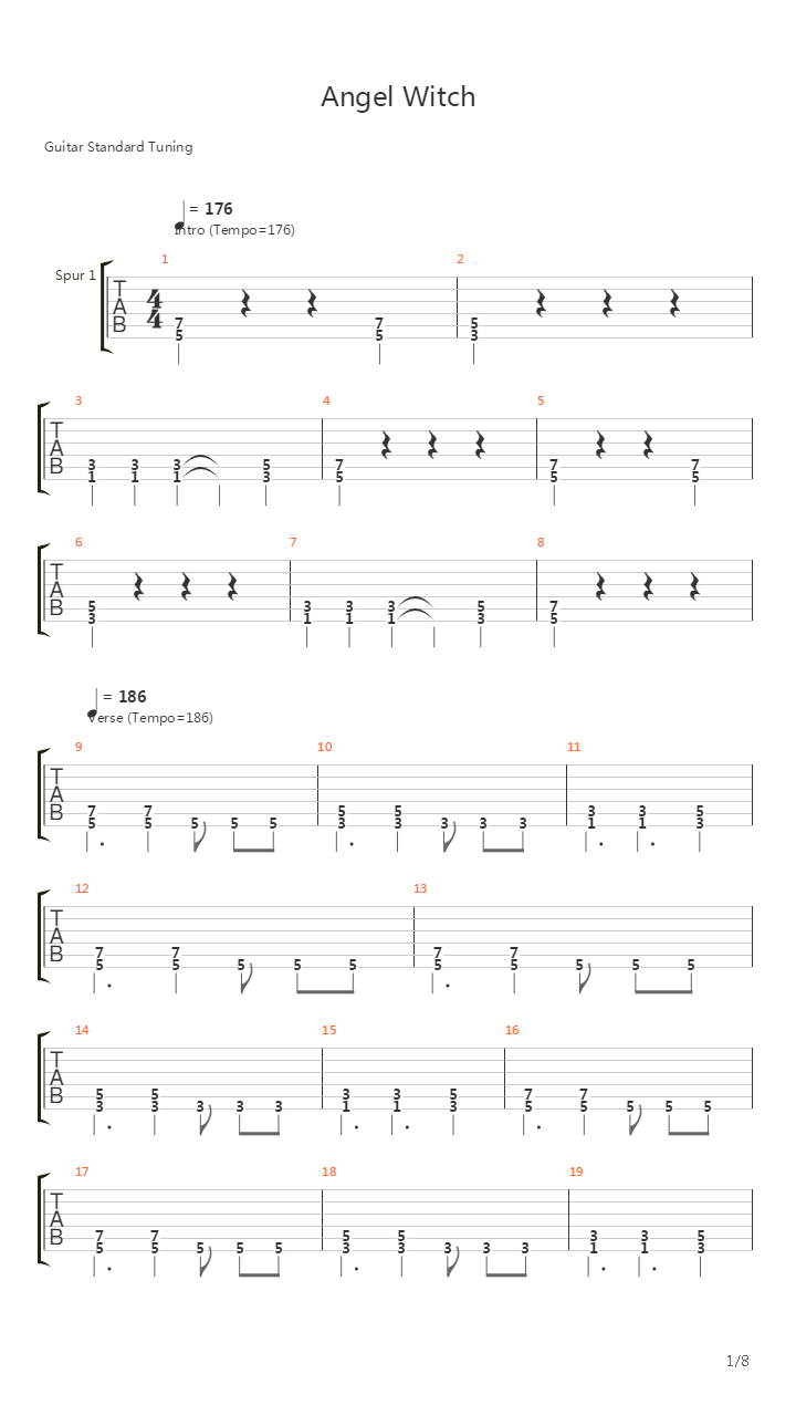 Angel Witch吉他谱