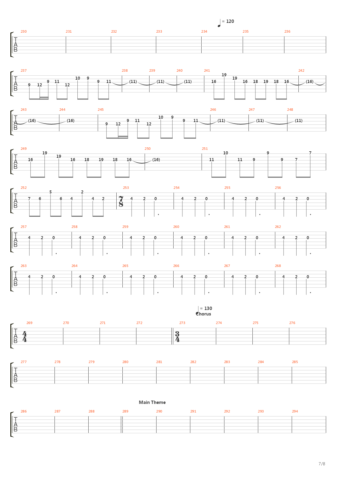 Chains Of The Past吉他谱