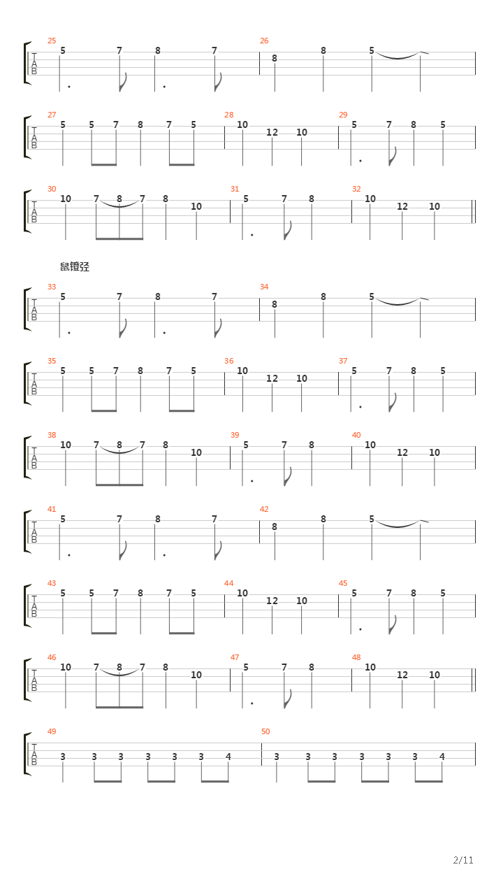 Сыны Туле吉他谱