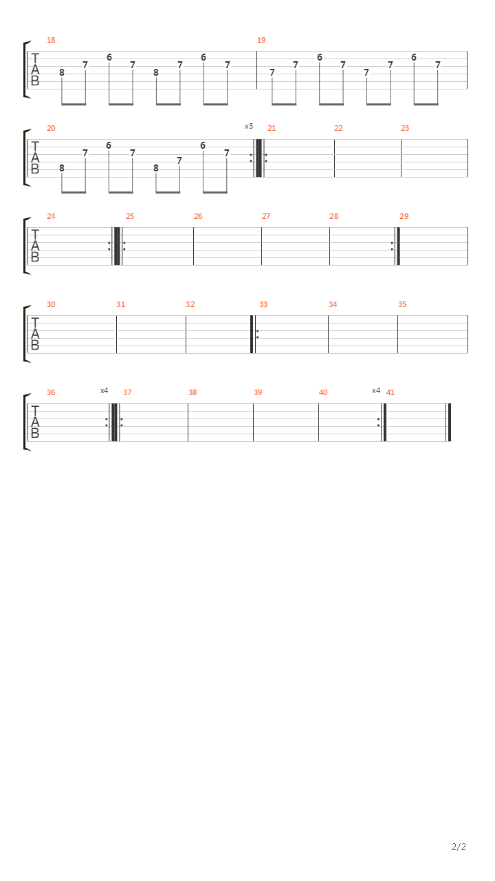 A Chaque Seconde吉他谱