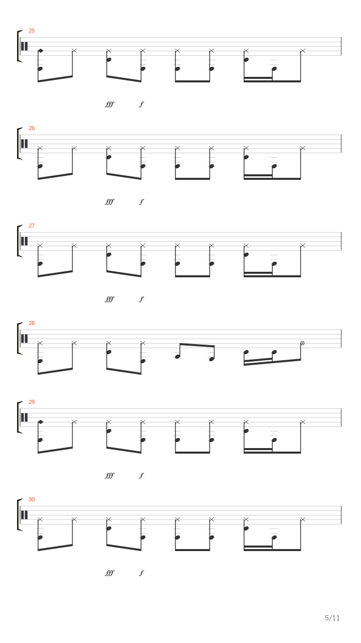 a chaque seconde吉他谱