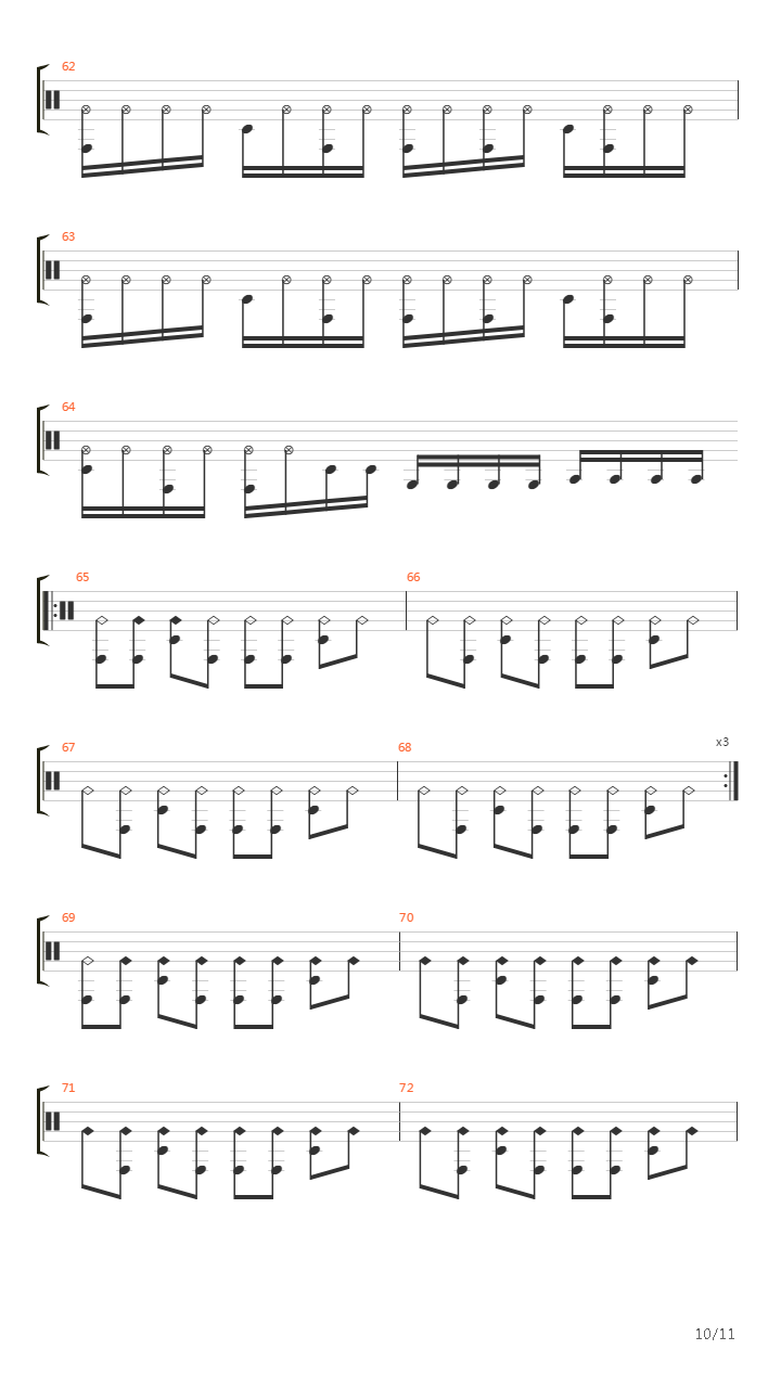 a chaque seconde吉他谱