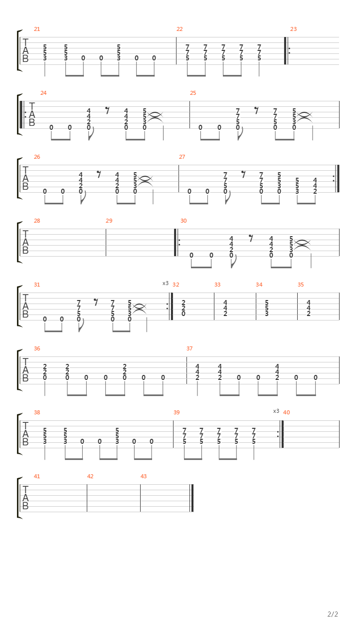 Hlas Krve吉他谱