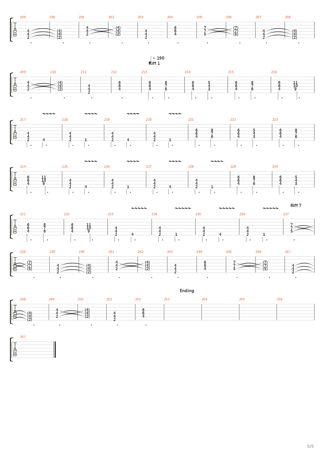 Fall Of Man吉他谱