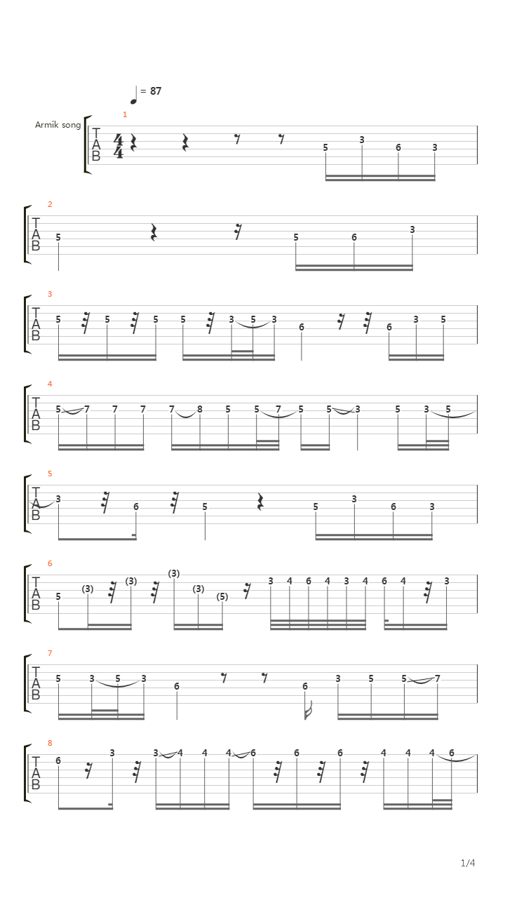 Alegra吉他谱