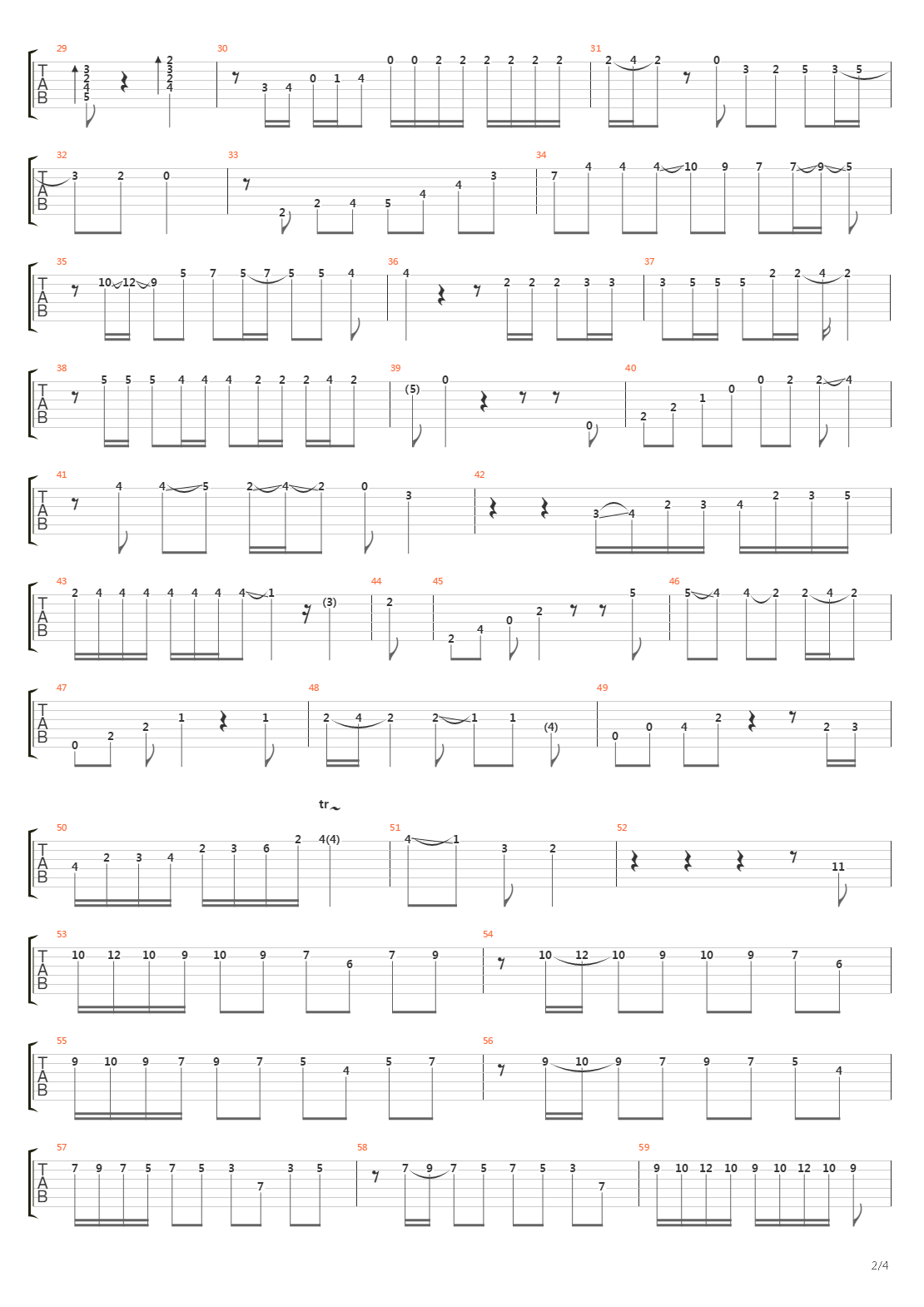 Lagrimas De Guitarra吉他谱