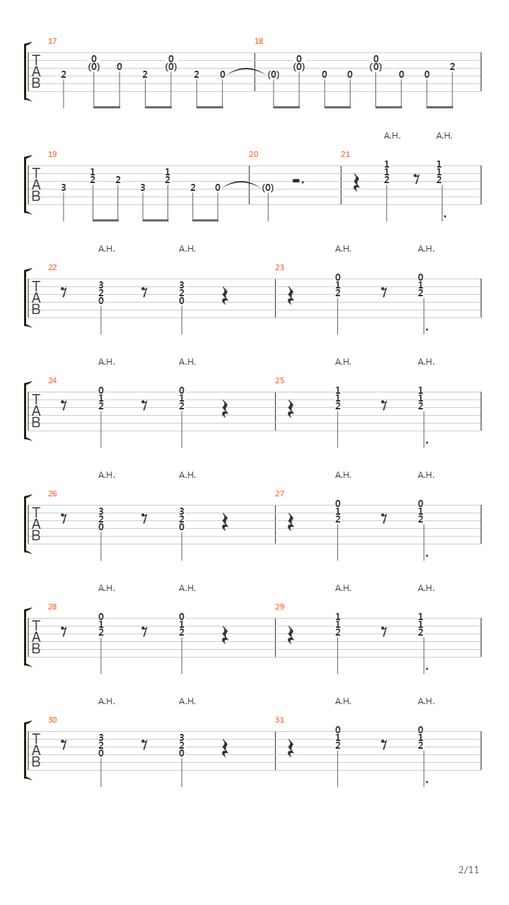 Le salon吉他谱