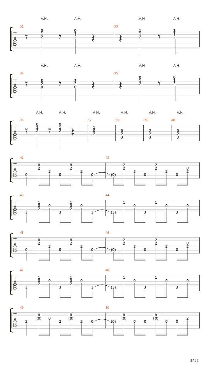 Le salon吉他谱