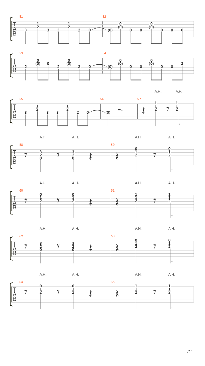 Le salon吉他谱