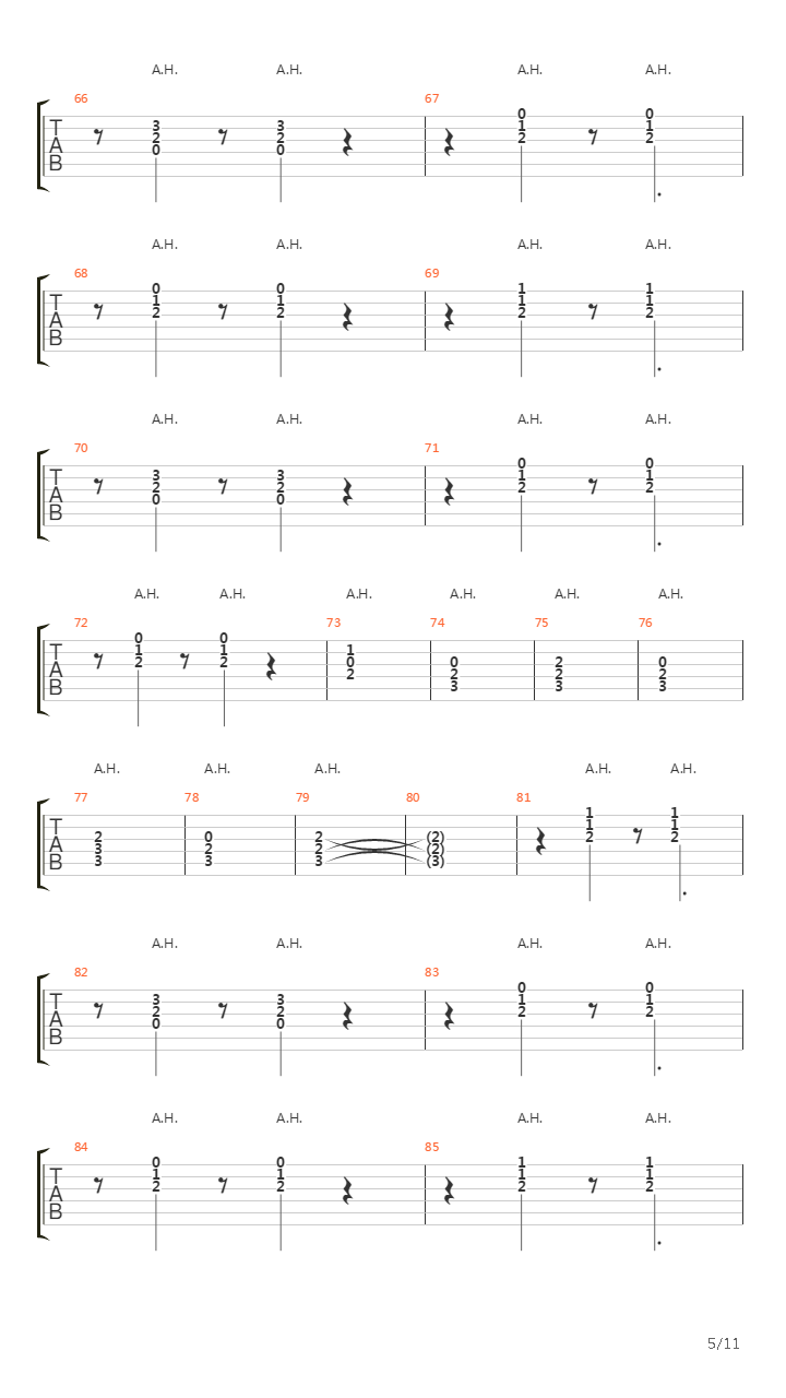 Le salon吉他谱
