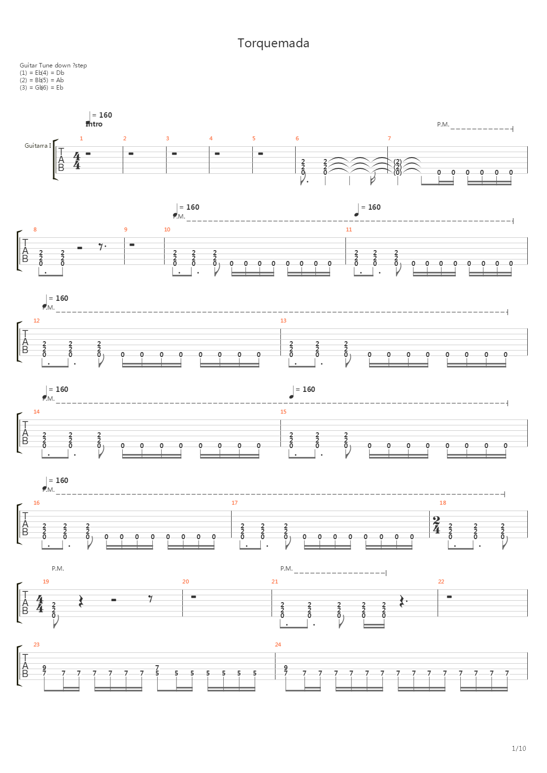 Torquemada吉他谱