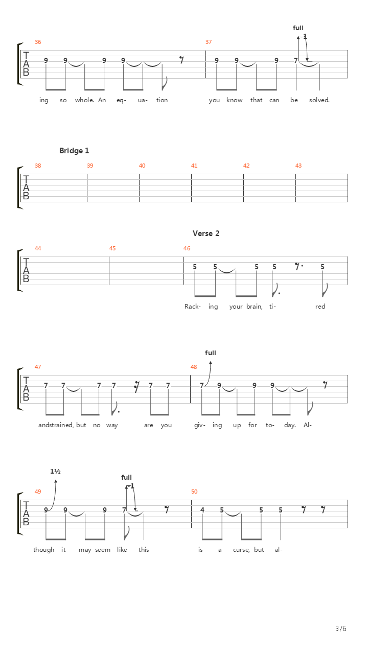 Exponents吉他谱