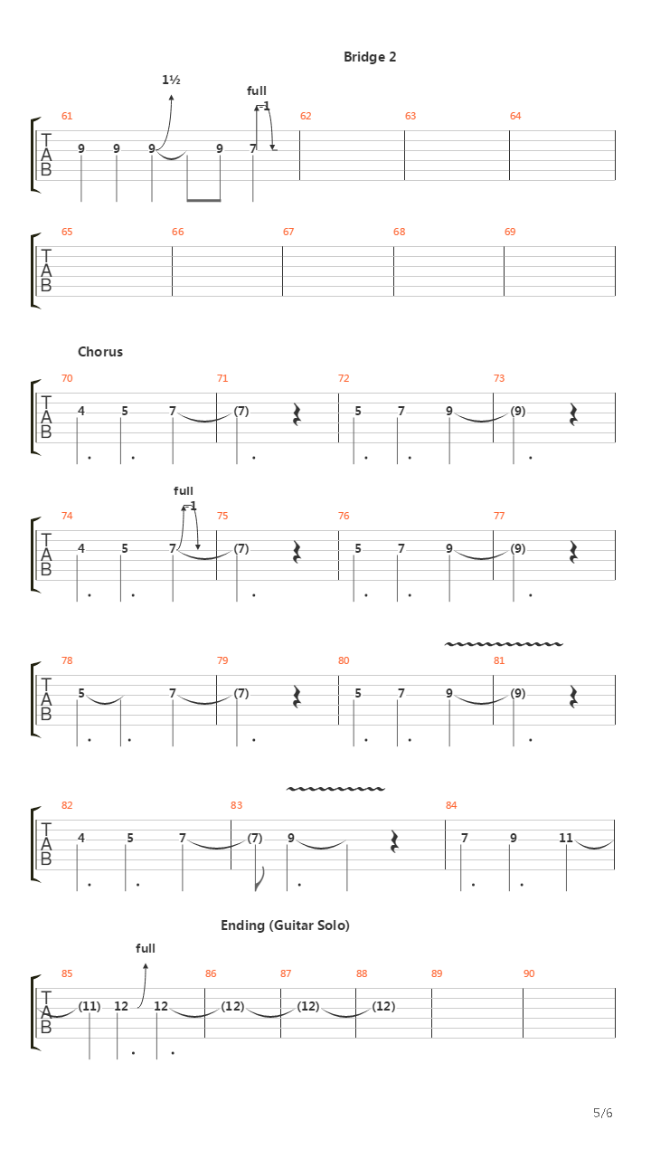 Exponents吉他谱