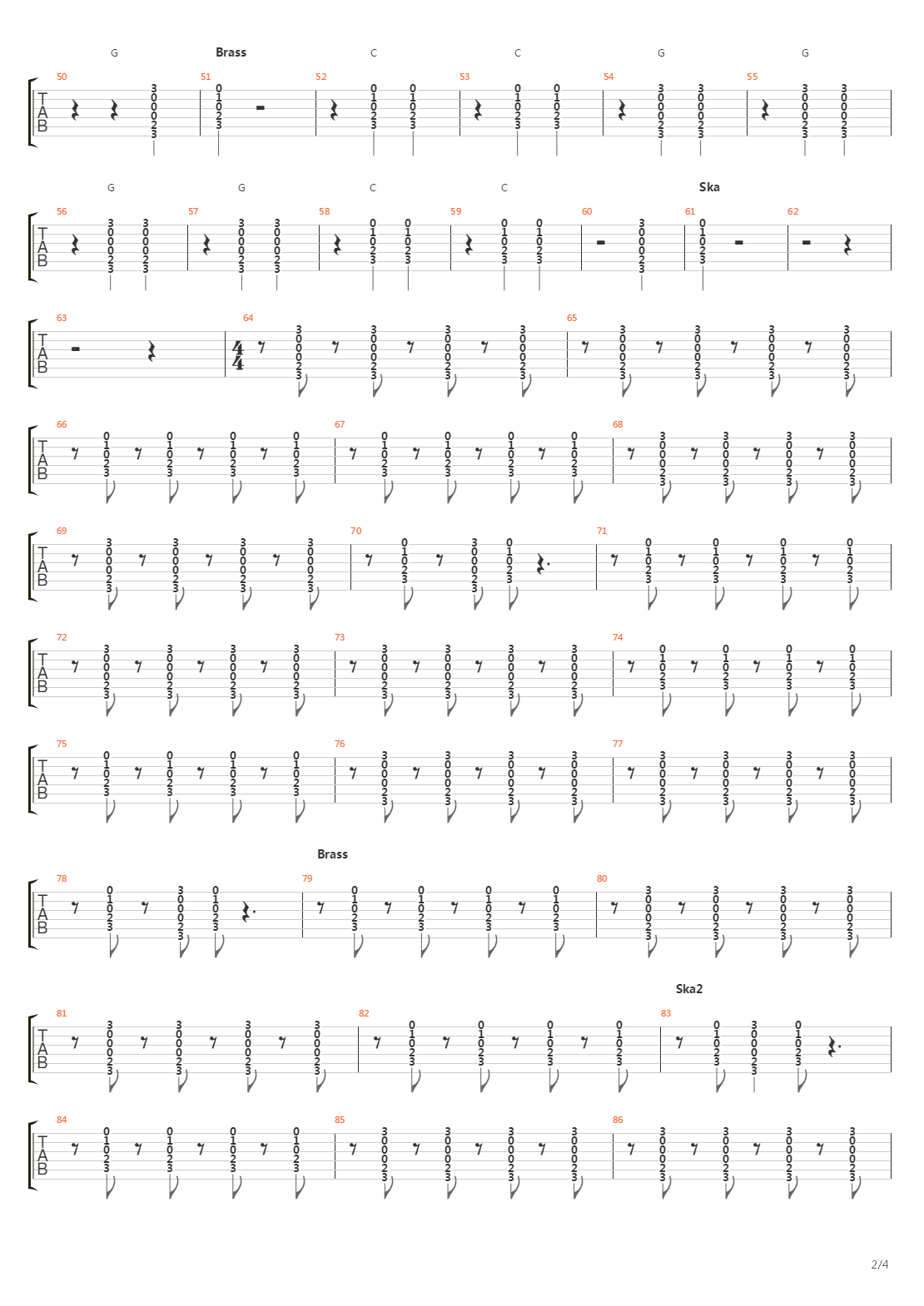 Carabina 30-30吉他谱