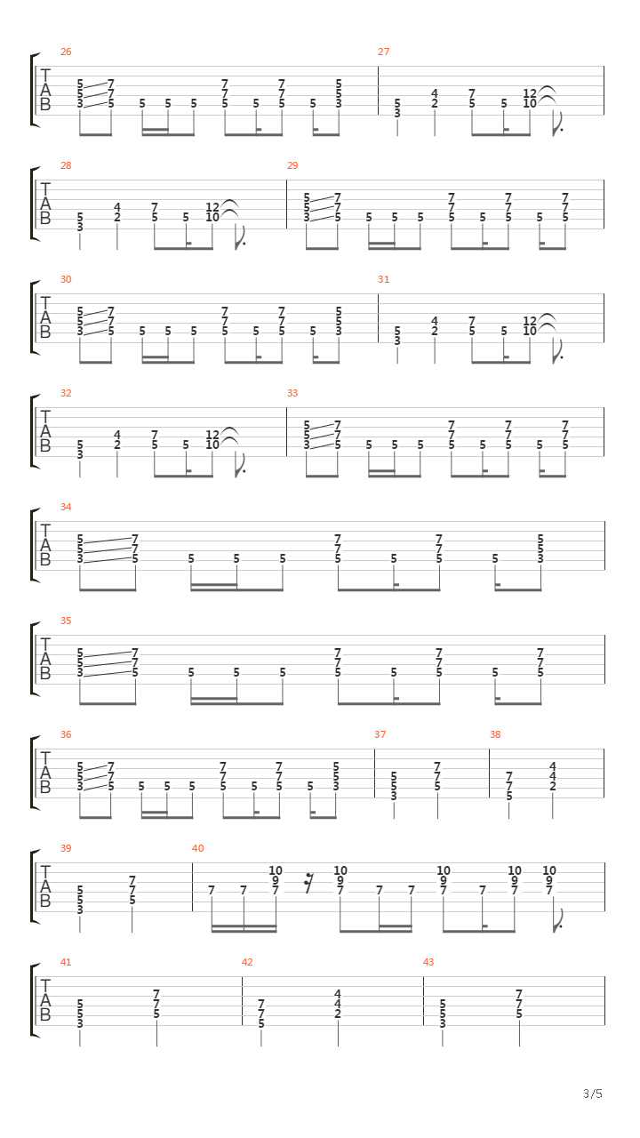 Contra La Pared吉他谱