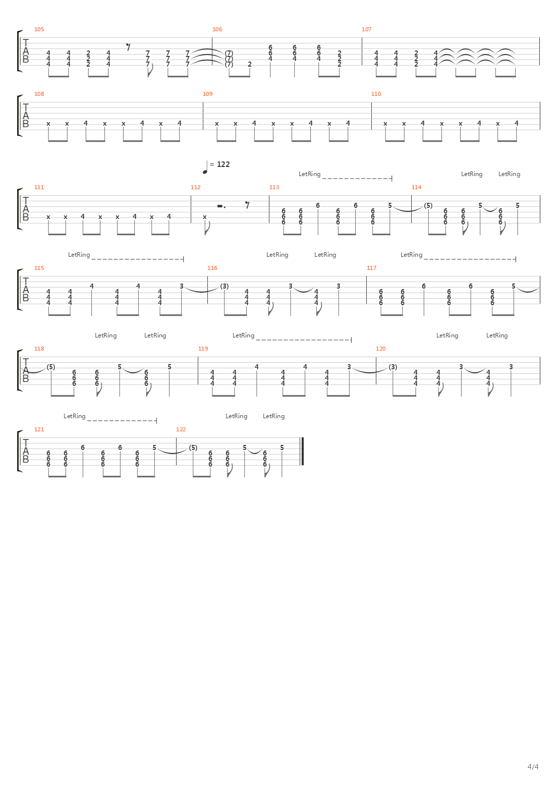 Mirrored吉他谱