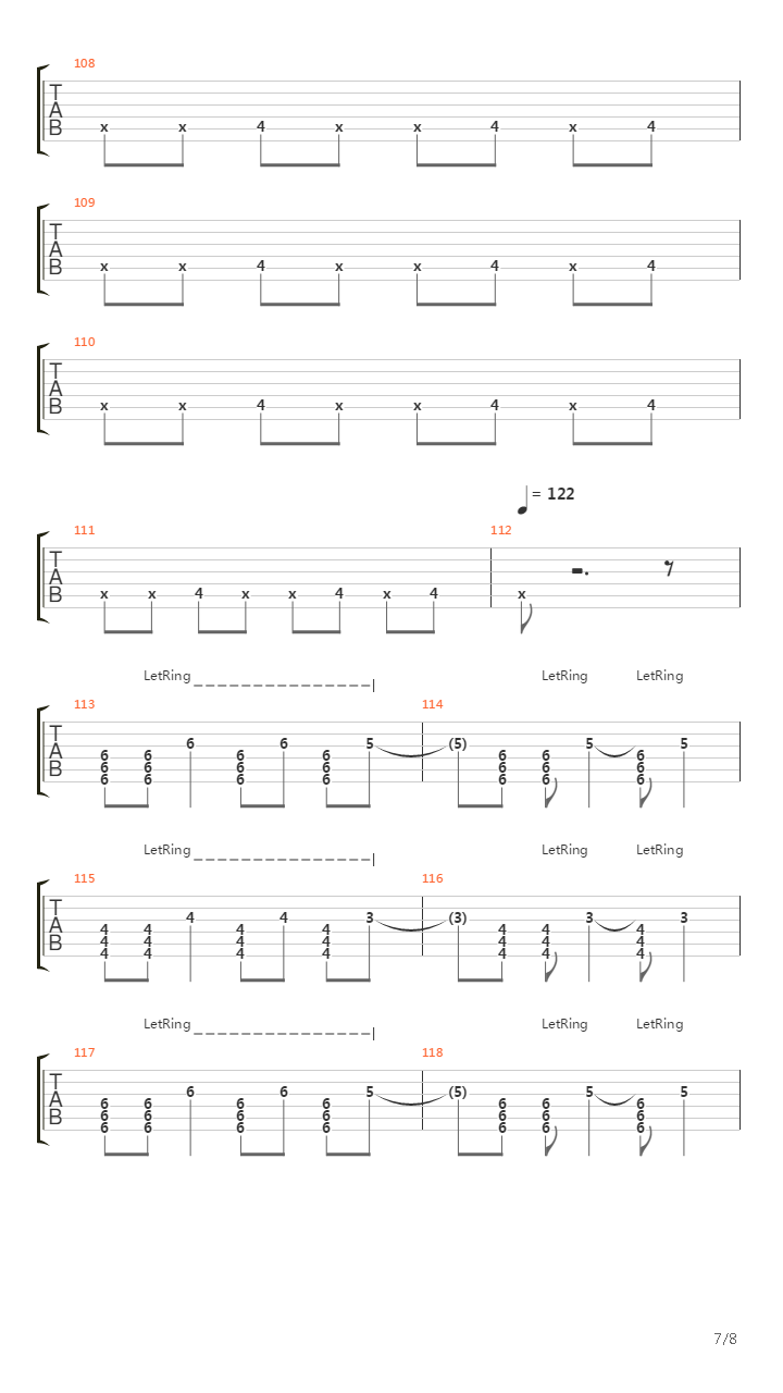 Mirrored吉他谱