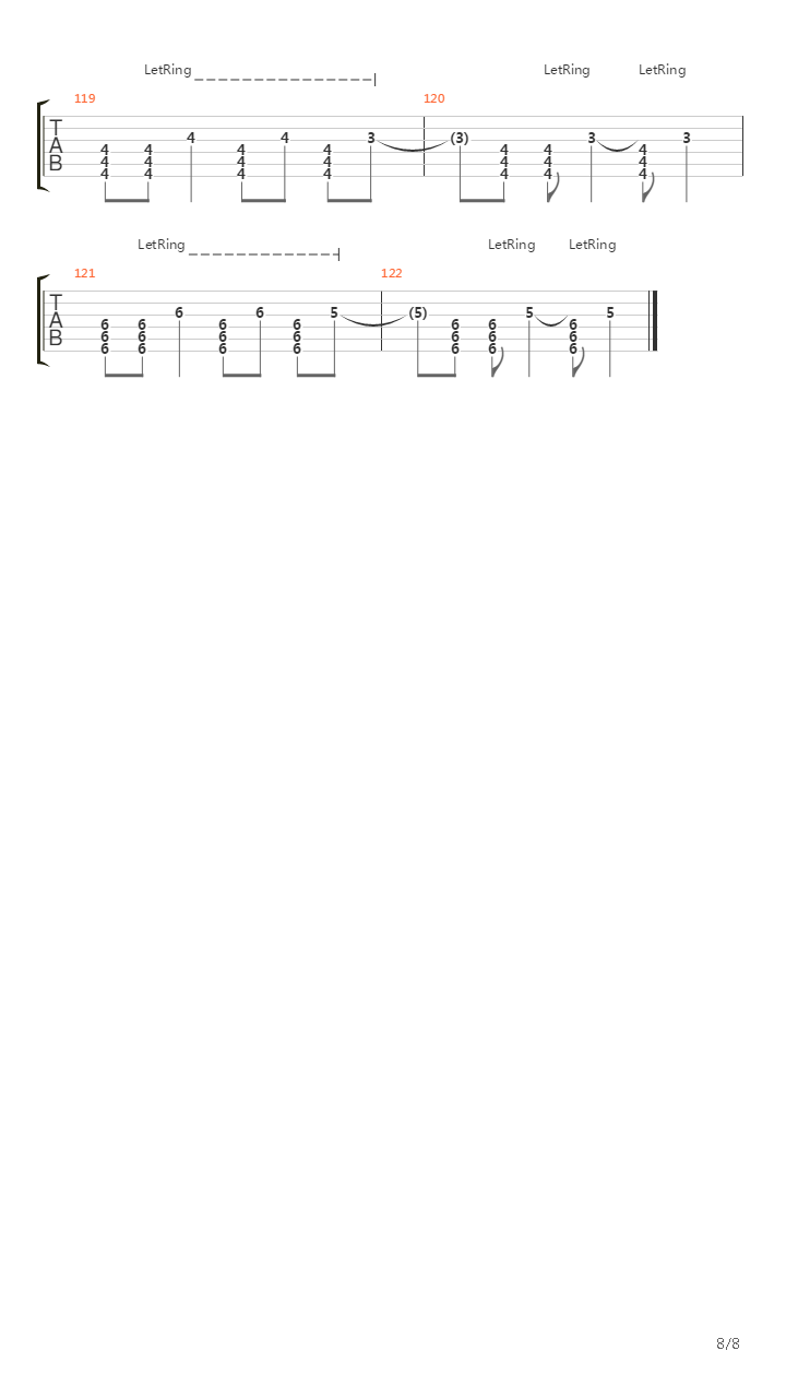 Mirrored吉他谱